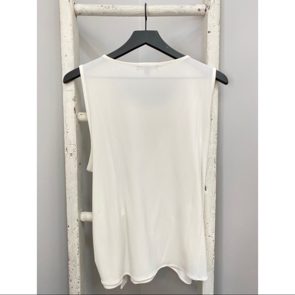 Banana Republic White Wrap Blouse - Picture 2 of 3